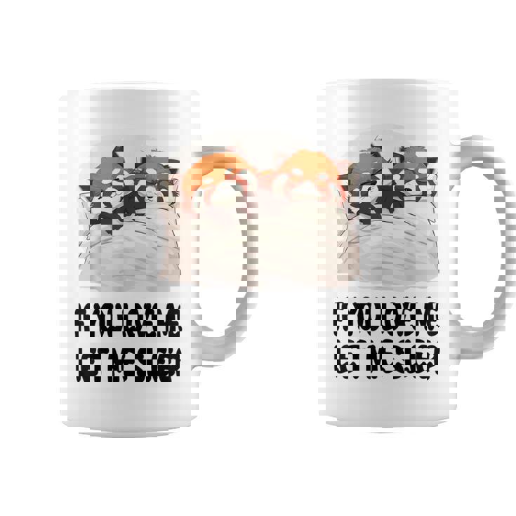 キュートなレッサーパンダ If You Love Meleep パジャマ コーヒーマグ