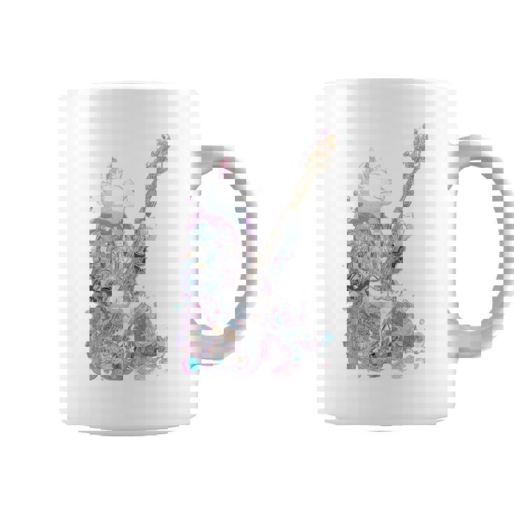 ギターを弾く猫 ネコ おもしろ かわいい ロック おしゃれ コーヒーマグ