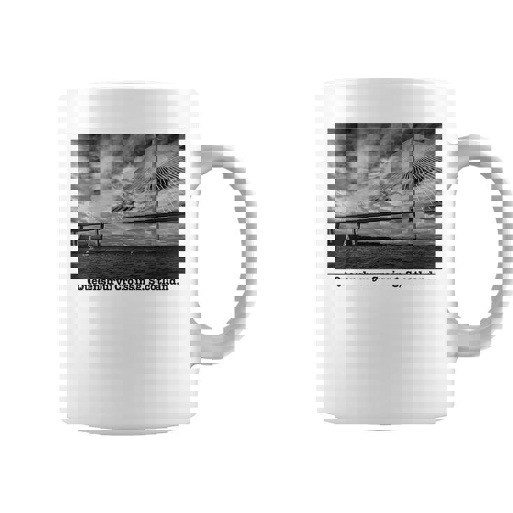 クイーンズベリークロッシング スコットランド 写真 風景 B&W ライト コーヒーマグ