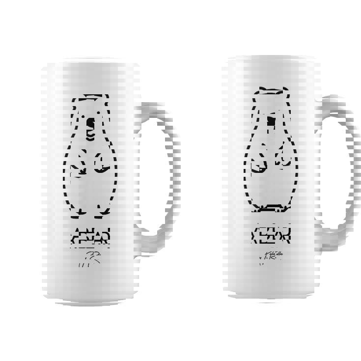 クマ 1 匹、ちょっと面白いシロクマ コーヒーマグ