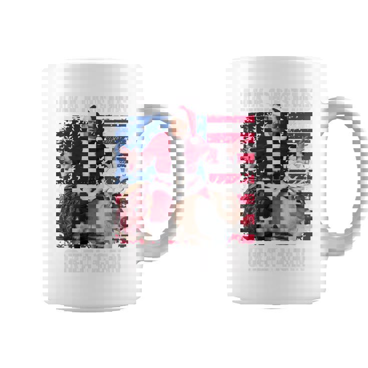 クリスマスを再び素晴らしいものにする トランプパジャマ 醜い 長袖tシャツ コーヒーマグ