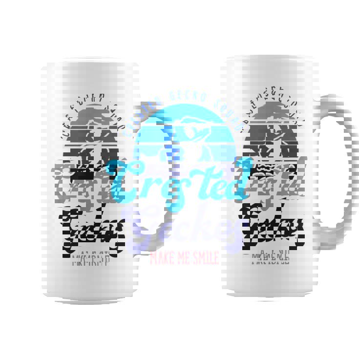 クレステッドゲッコーは私を笑顔にする エキゾチックなトカゲ コーヒーマグ