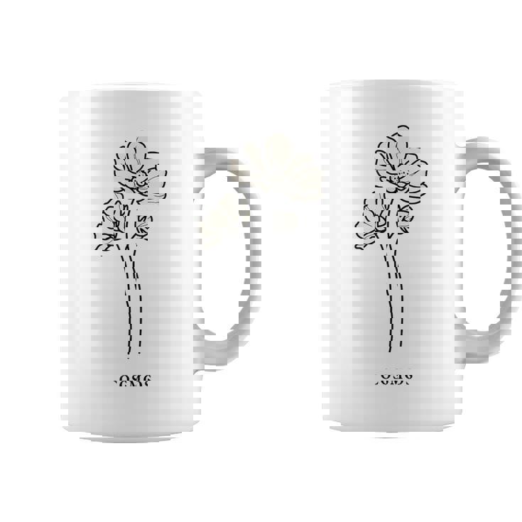 クール コスモス ボタニカル 花 かわいい コスモス 花好き コーヒーマグ