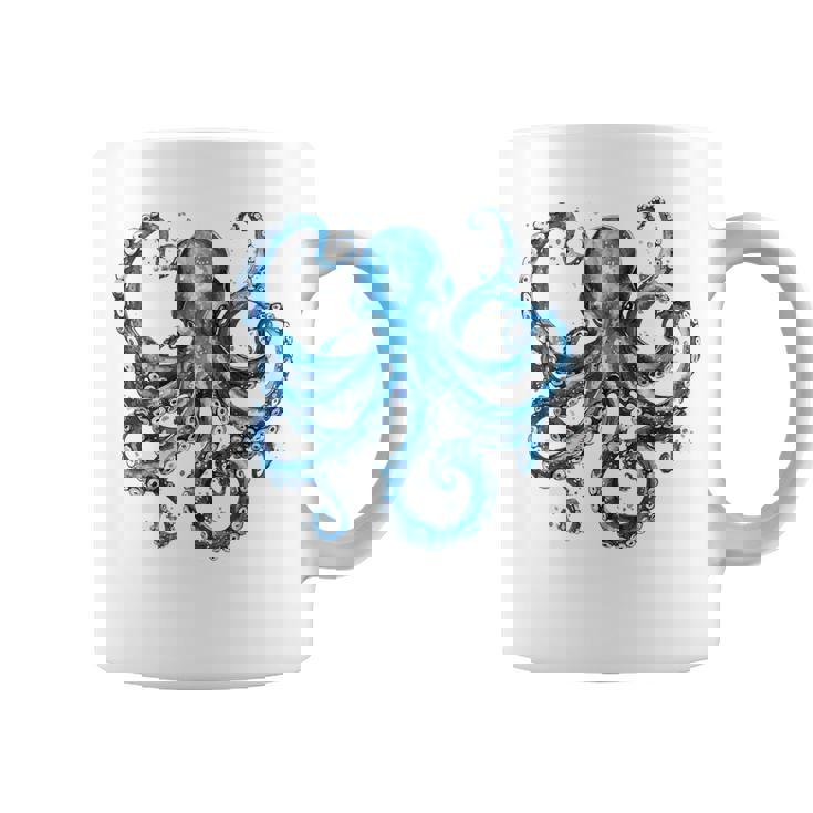 クール ブルー タコ 海 海 好き 触手 タコ好き コーヒーマグ