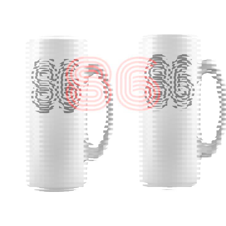 クールなレトロなレタリングジャージ、背番号86 1986 コーヒーマグ