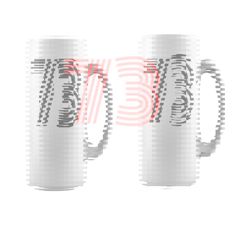 クールレトロライティングジャージ、背番号73 1973 コーヒーマグ