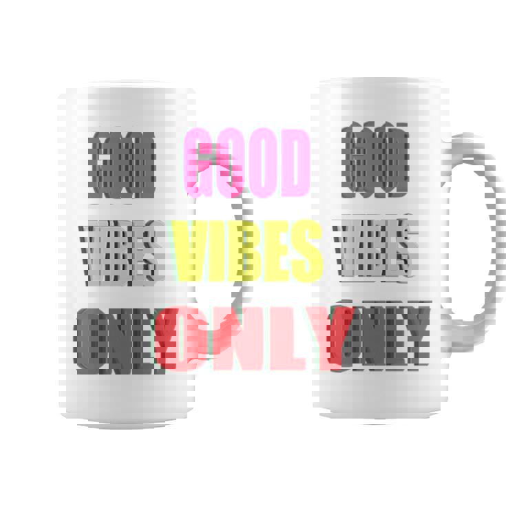 グッド・バイブス・オンリー 長袖tシャツ コーヒーマグ