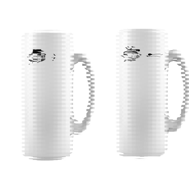 グラフィックフライフィッシングフックライン フィッシュマグロ コーヒーマグ