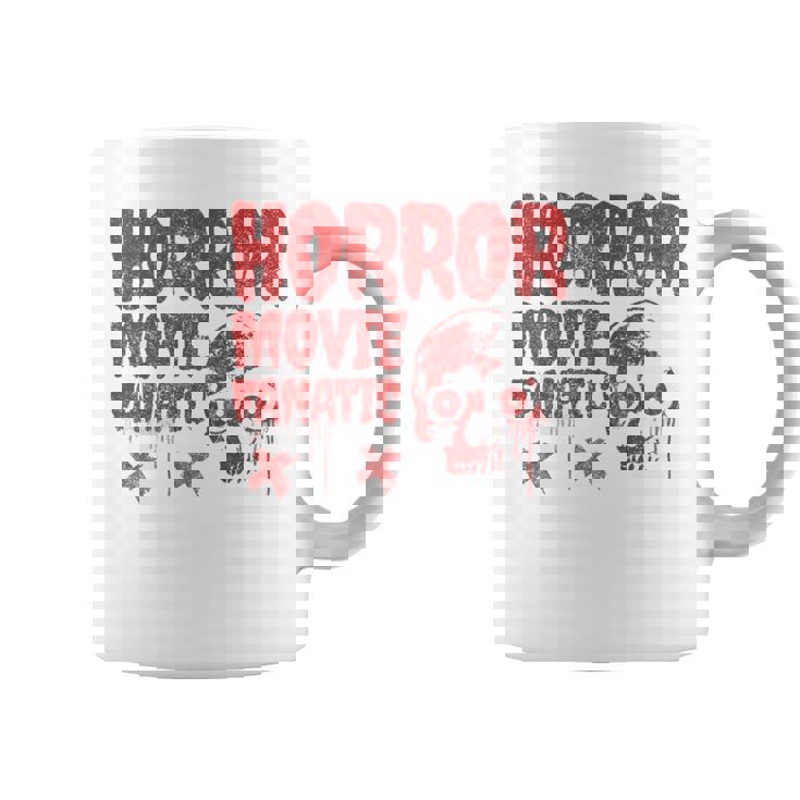 グランジー ダメージ加工 ホラー映画 ファン 赤 グラフィック 怖い頭蓋骨 長袖tシャツ コーヒーマグ