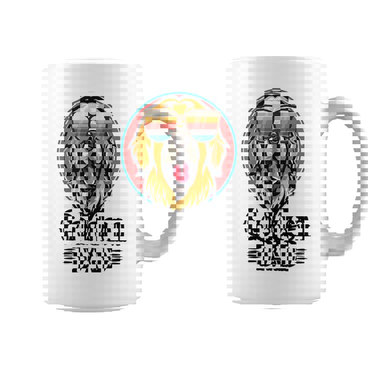 ゴールデンパパヴィンテージゴールデンレトリバー犬のための父親の日 コーヒーマグ