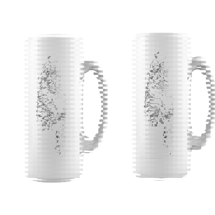 サックスを奏でる猫 ヴィンテージ ジャズ ミュージシャン サクソフォニスト 長袖tシャツ コーヒーマグ