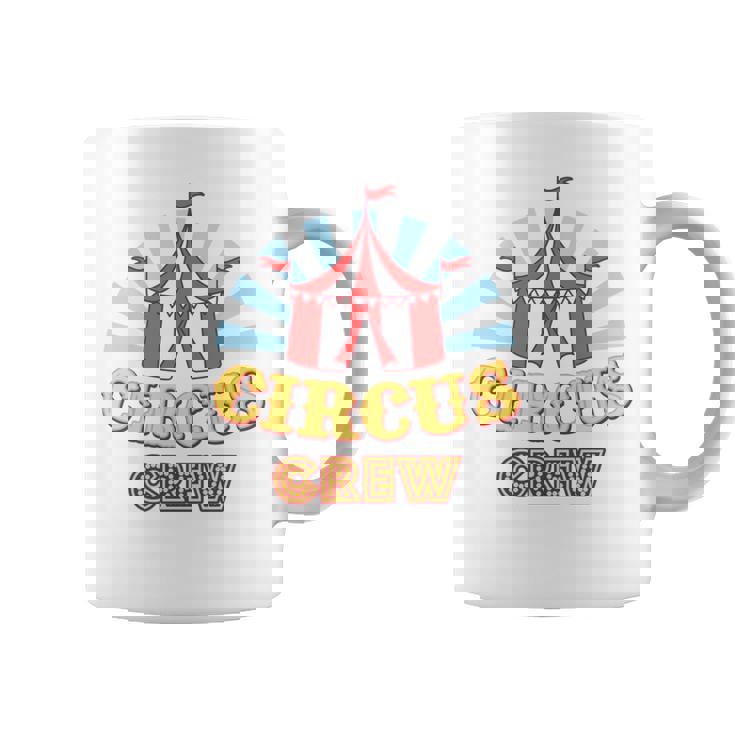 サーカスクルー–楽しいカラフルな大人&キッズグラフィックデザイン 長袖tシャツ コーヒーマグ