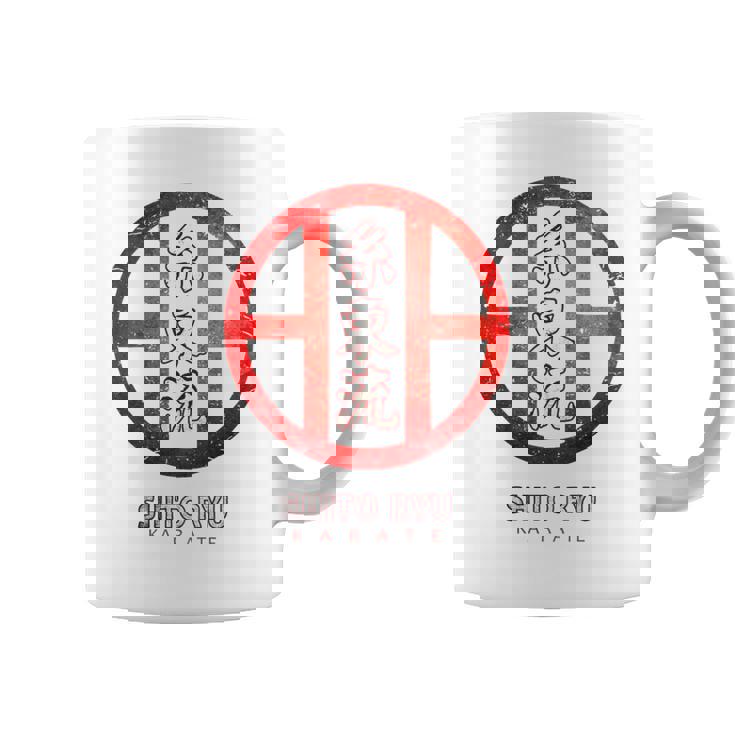 シトリュウ 空手、バックプリント コーヒーマグ