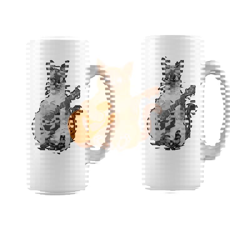 シャム猫ギタリスト ミーザー ギター奏者 コーヒーマグ