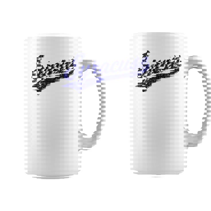 シラキュース ニューヨーク バーシティ スクリプト クラシック スポーツ ジャージスタイル コーヒーマグ