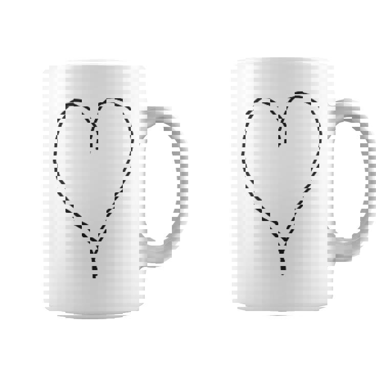 シンプル ハート コーヒーマグ