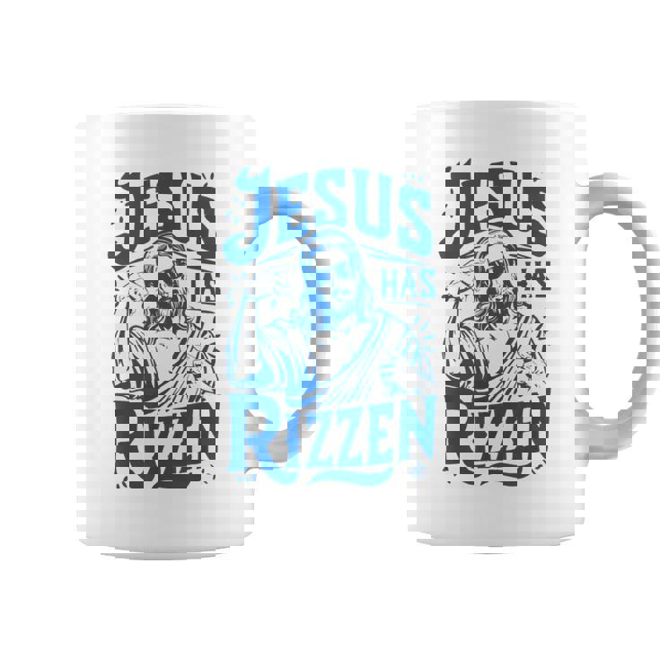 ジーザス・ハズ・リズン・ファニー・ジーザス・ミームリズ・ヤング・クリスチャン コーヒーマグ