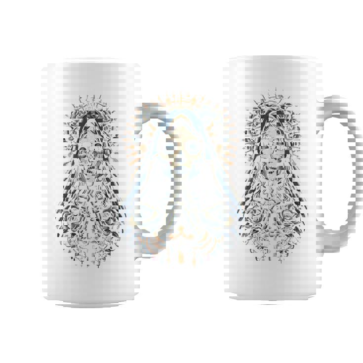 スカル サンタ ムエルテ クリスチャン 長袖tシャツ コーヒーマグ