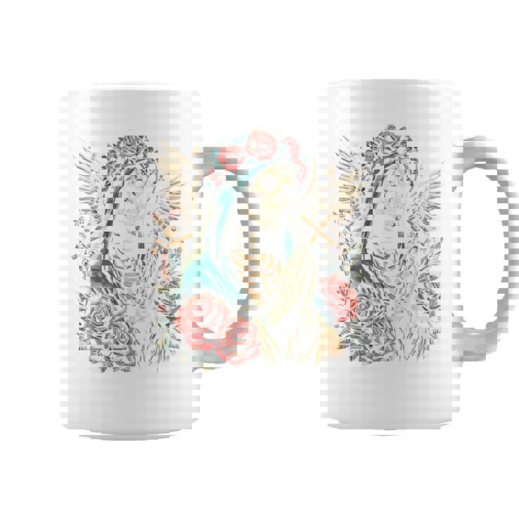 スカル サンタ ムエルテ 長袖tシャツ コーヒーマグ