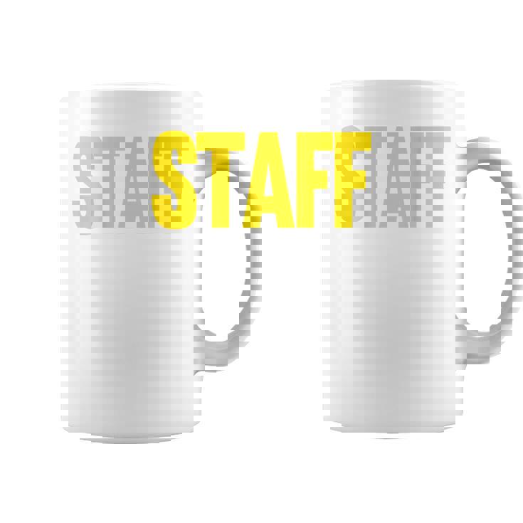 スタッフ イベント コスチューム クルー 音楽祭 バックプリント ワーカー コーヒーマグ