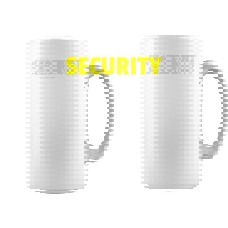 セキュリティスタッフやボディガードのためのセキュリティバックプリントデザイン コーヒーマグ