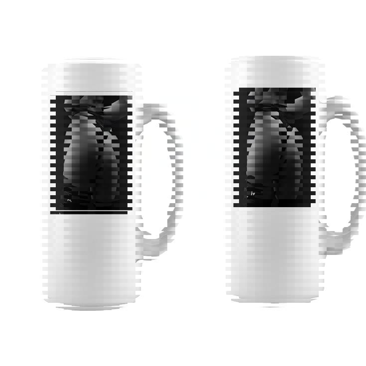 セクシー ブラック ホワイト 写真 美しいお尻 Tバック 長袖tシャツ コーヒーマグ