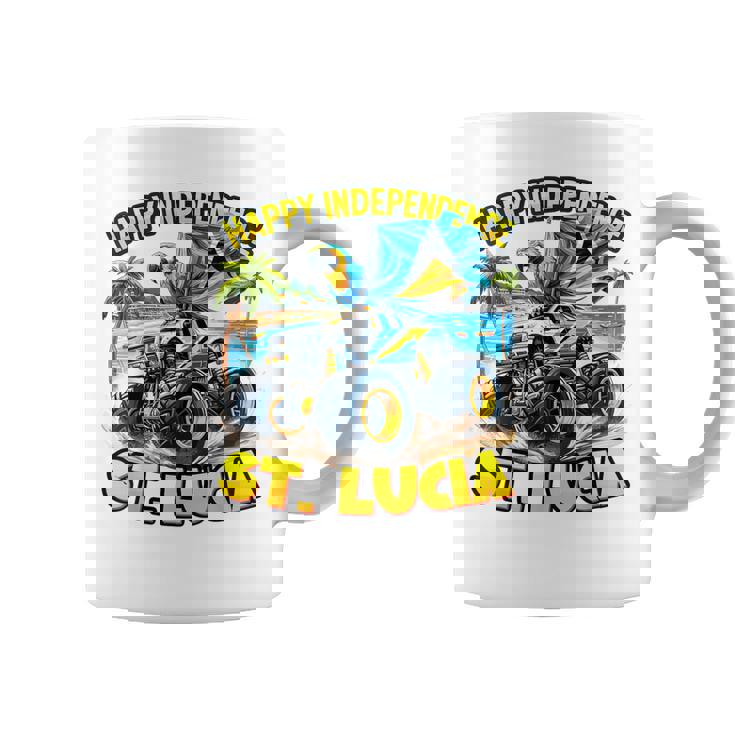 セントルシア 独立 モンスタートラックフラッグ キッズ ガールズ ティーン コーヒーマグ