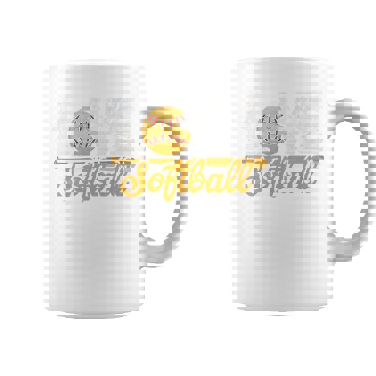 ソフトボール好き スポーツボール ラブ ソフトボール チームメイト 野球 長袖tシャツ コーヒーマグ
