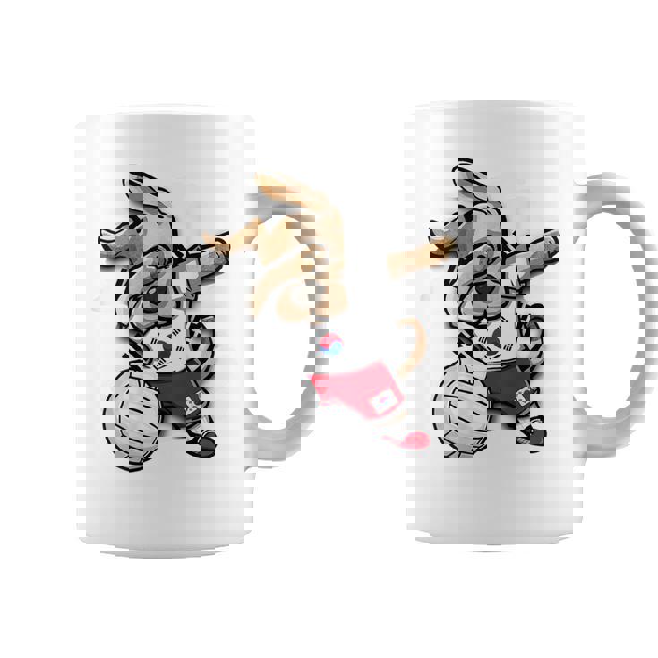 ダビング犬 韓国 バレーボール ラバー ジャージ 韓国国旗 コーヒーマグ