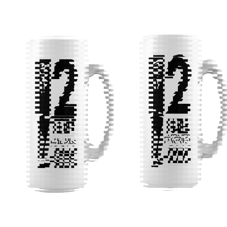 ツートーンスカ音楽チェッカーボード コーヒーマグ