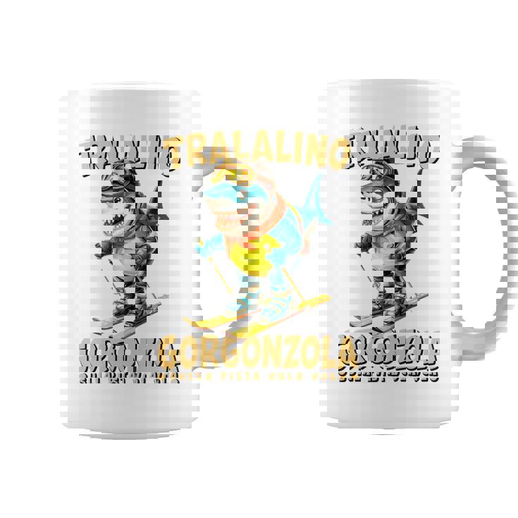 トララリーノ・ゴルゴンゾーラ – トララレロチーズミッションのスキーシャーク。 長袖tシャツ コーヒーマグ