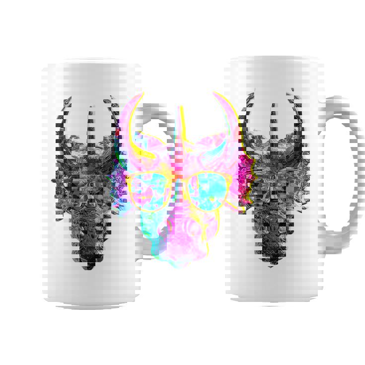 トリケラトプス 恐竜 グラフィック サングラス アートワーク トリケラトプス コーヒーマグ