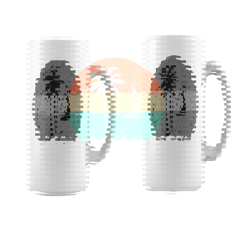 トロピカル ビーチ ヤシの木 ヴィンテージ レトロ 70年代 80年代 航海 コーヒーマグ