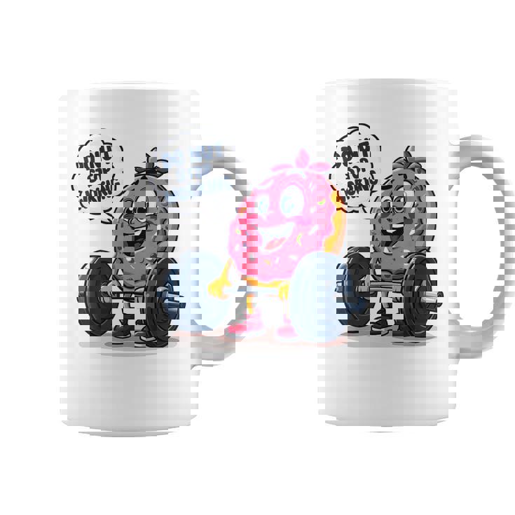 ドーナツストップワーキング ドーナツ ジム ワークアウト ウェイトリフティング 面白い コーヒーマグ