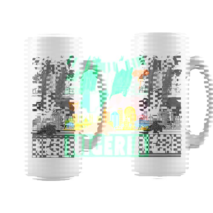 ナイジェリアの服のアイデア キッズ&ノベルティ ナイジェリア国旗 コーヒーマグ