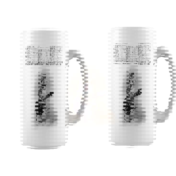 ニャーーーーと叫べ！ ロックな猫 キジトラ 子猫 バンド 長袖tシャツ コーヒーマグ