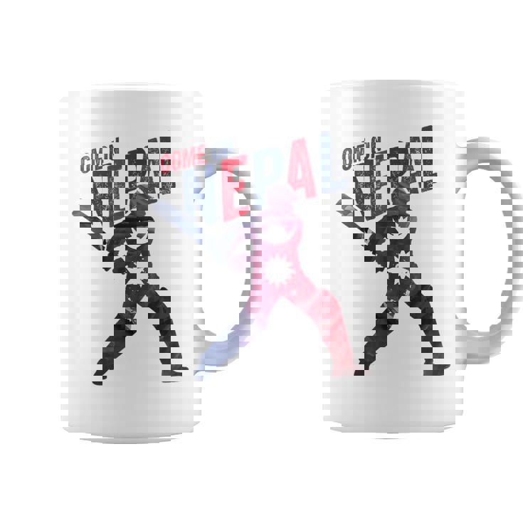 ネパールクリケットジャージ 2024 ネパール国旗サポーター クリケットファン コーヒーマグ