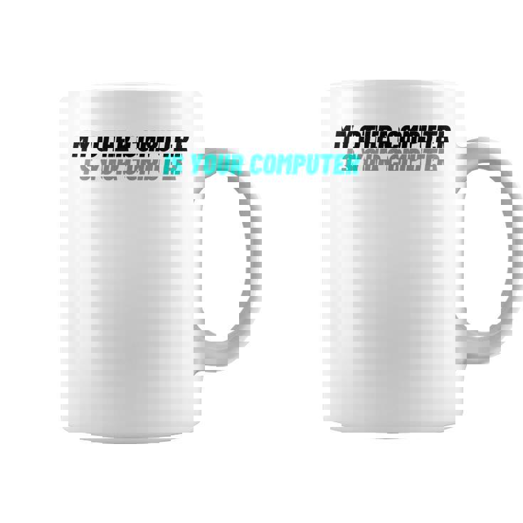 ノベルティ My Other Computer Is Your Computer レディース メンズ 皮肉 コーヒーマグ