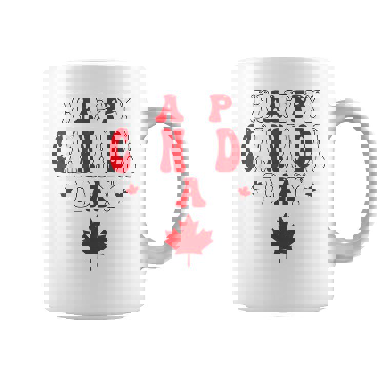 ハッピーカナダデー カナダメープル カナダの女性 メンズ キッズ コーヒーマグ