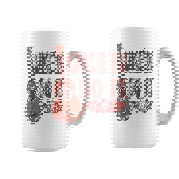 ハワイアンウクレレ ウケアンドドゥイットフラワー コーヒーマグ