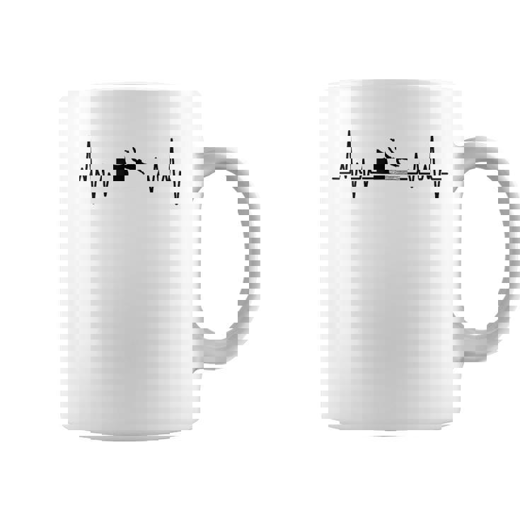 ハートビート クリフ ダイビング クリフ ジャンピング ダイバー コーヒーマグ