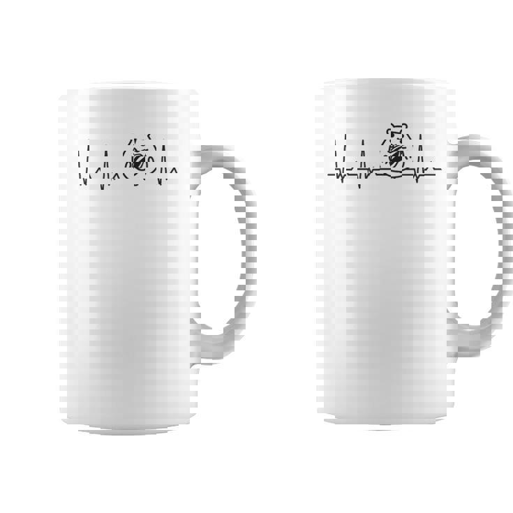 ハートビート ハムスター ハムスター好き ハムスターの飼い主 ペット 心電図 コーヒーマグ