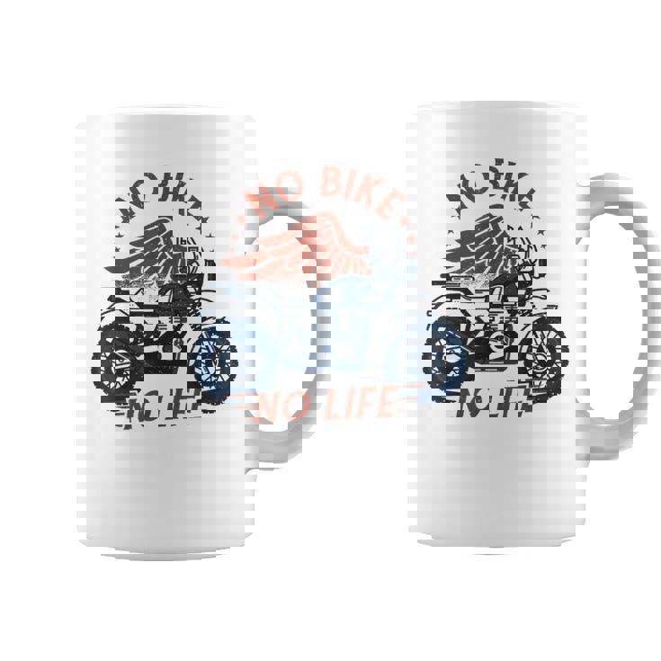 バイク 面白tシャツ No Bike No Life メンズ オートバイ モーターサイクル おもしろ ツーリング 服 コーヒーマグ