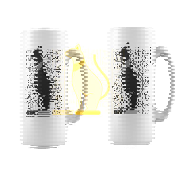 バステット 古代エジプトの猫 神 ヒエログリフ グラフィックアート愛好家 コーヒーマグ