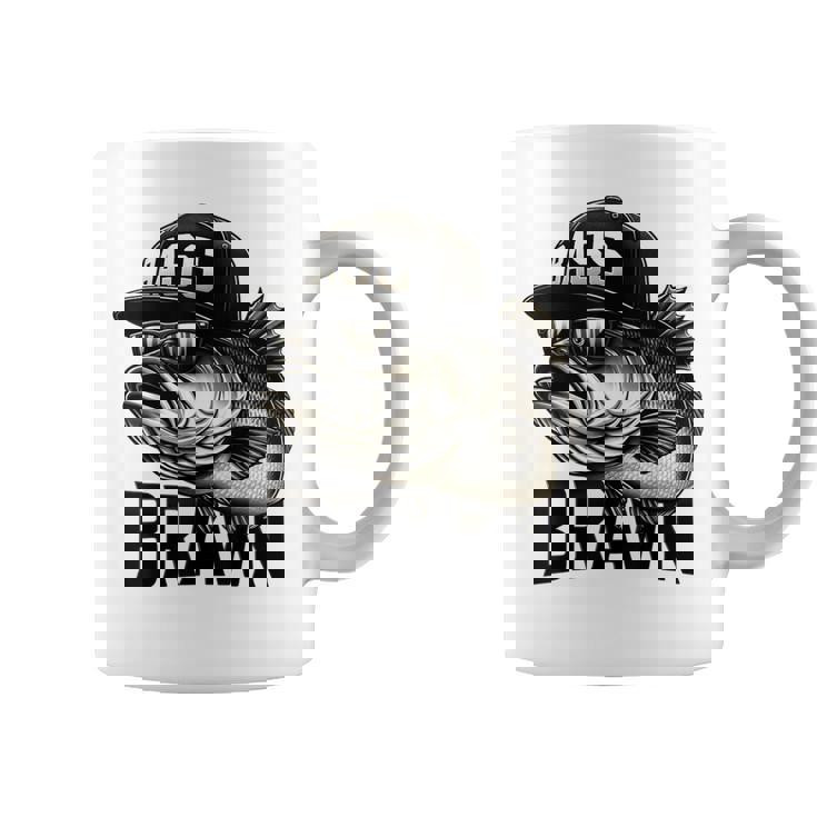 バス釣り クールなグラフィックデザイン 男性 漁師 コーヒーマグ