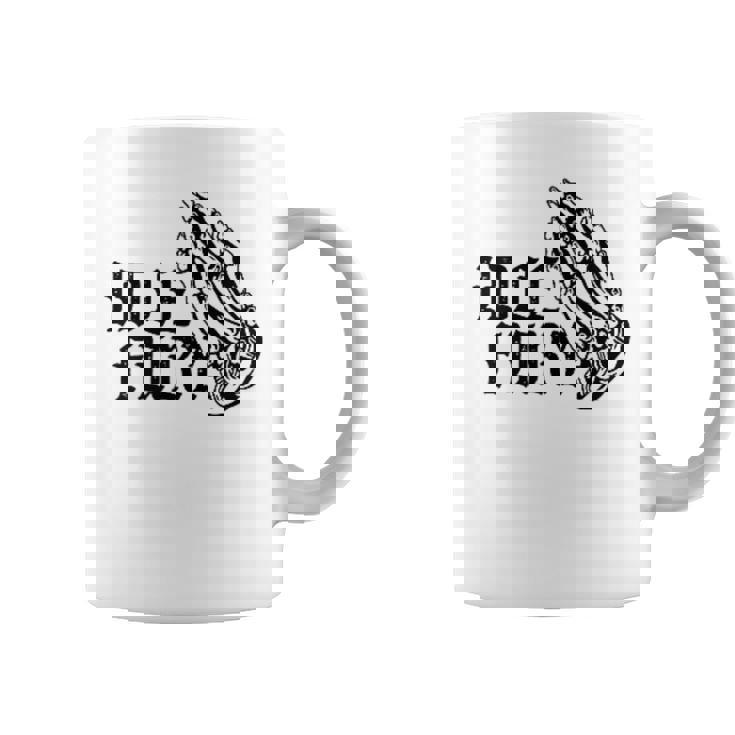 バック プリントを見る Idle Fury Don't Crykeleton Praying 泣かないで 祈る骸骨 コーヒーマグ