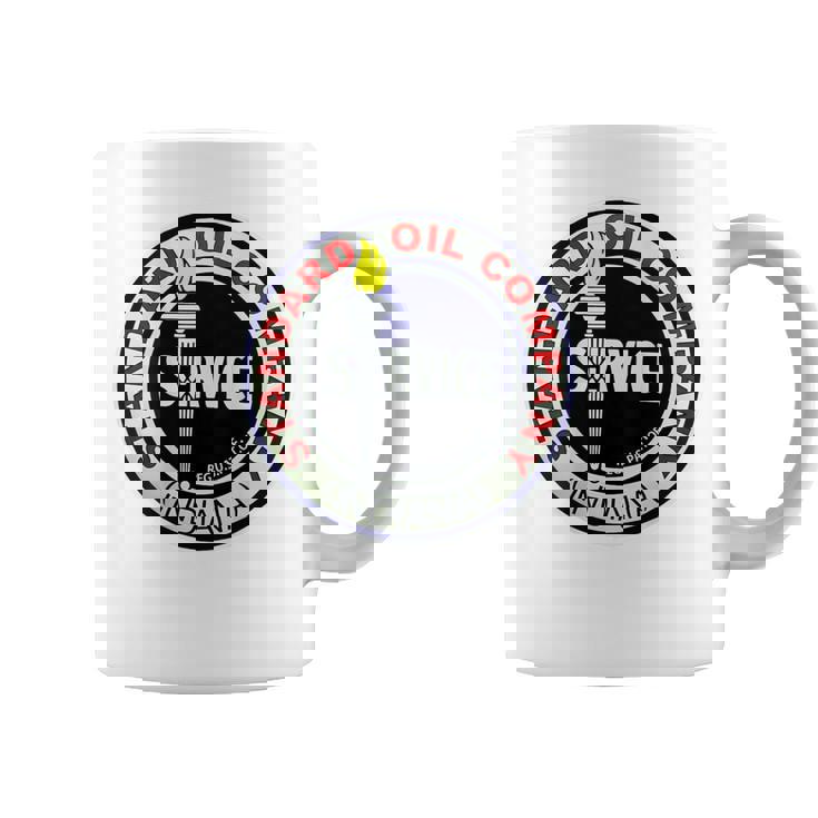 バックプリントのみ レトロ ヴィンテージ ガソリンスタンド 標準モーターオイル コーヒーマグ