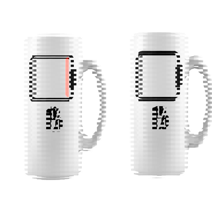 バッテリー1 1残り バッテリー切れtシャツバッテリー低 コーヒーマグ