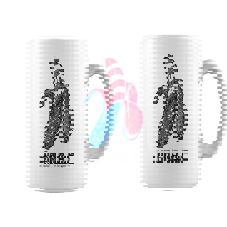 バナナ アメリカ国旗 パトリオット アメリカ パーティー ファニー フルーツ リパブリック コーヒーマグ