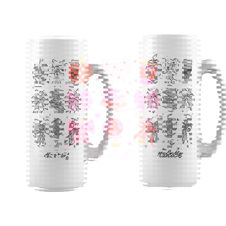 バレンタイン 教師 かわいい弓 アップル 地球儀 鉛筆 本 アート コーヒーマグ